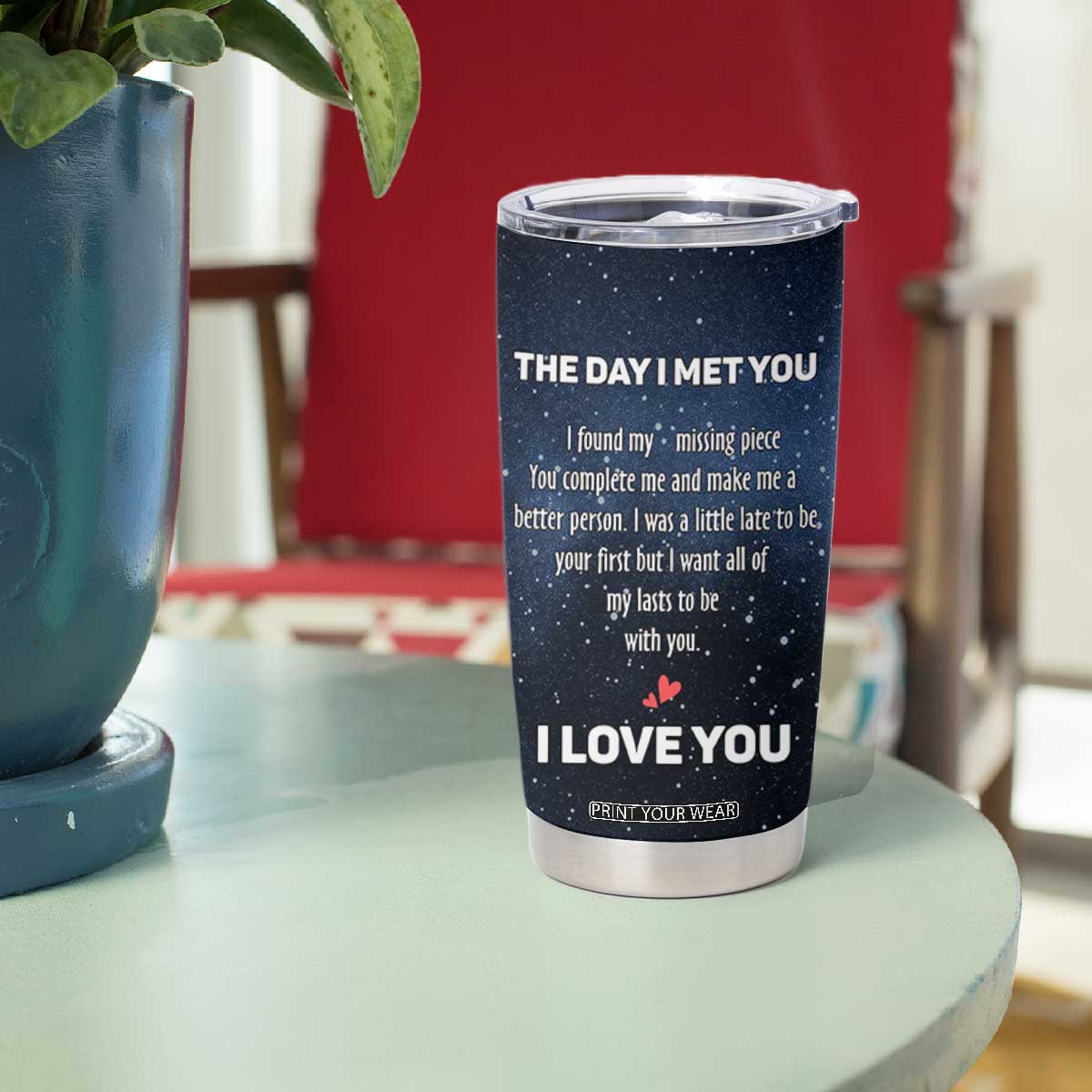 Anniversary Gift for Him Her Tumbler Cup Love Reminder Anniversary Wedding Romantic Gifts TB10 Print Your Wear