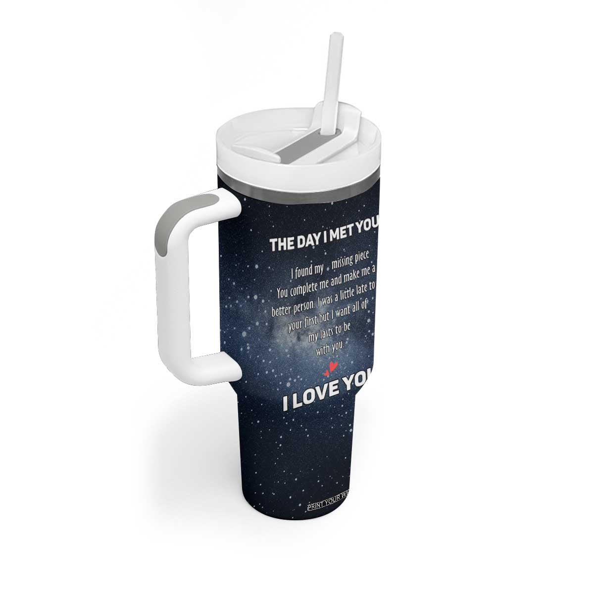 Anniversary Gift for Him Her Tumbler With Handle Love Reminder Anniversary Wedding Romantic Gifts TB10 Print Your Wear