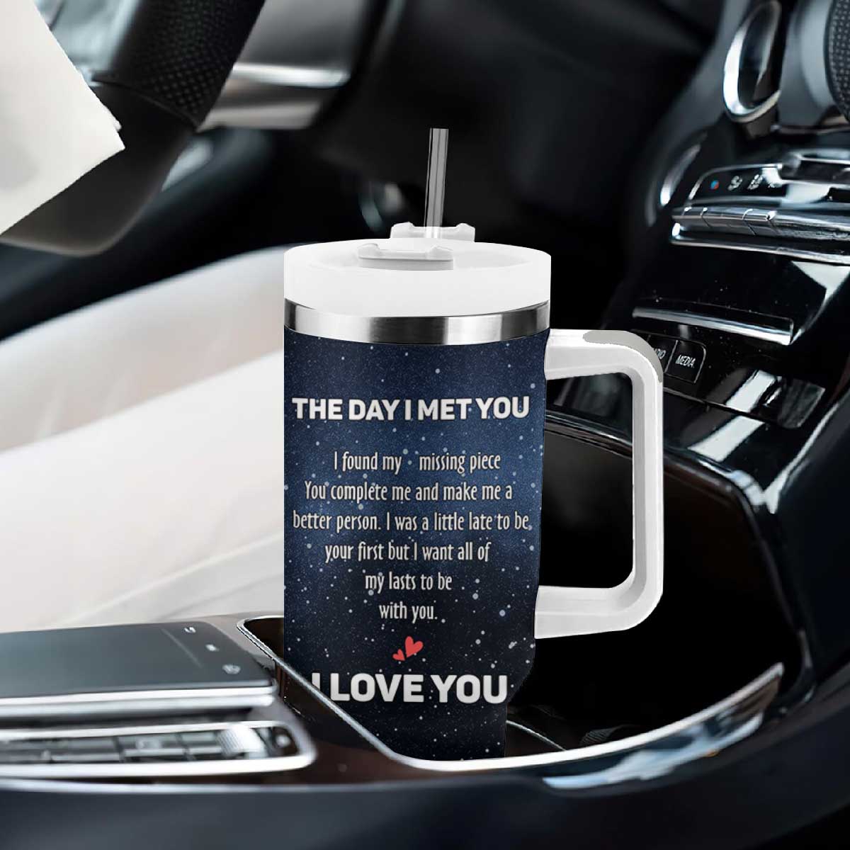 Anniversary Gift for Him Her Tumbler With Handle Love Reminder Anniversary Wedding Romantic Gifts TB10 Print Your Wear