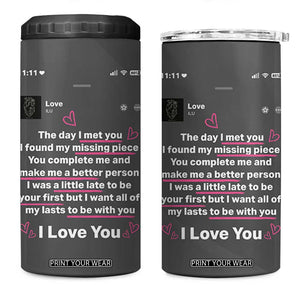 Anniversary Gifts 4 in 1 Can Cooler Tumbler Wedding Valentines Day Gifts For Her Wife TB10 One Size: 16 oz Grey Print Your Wear