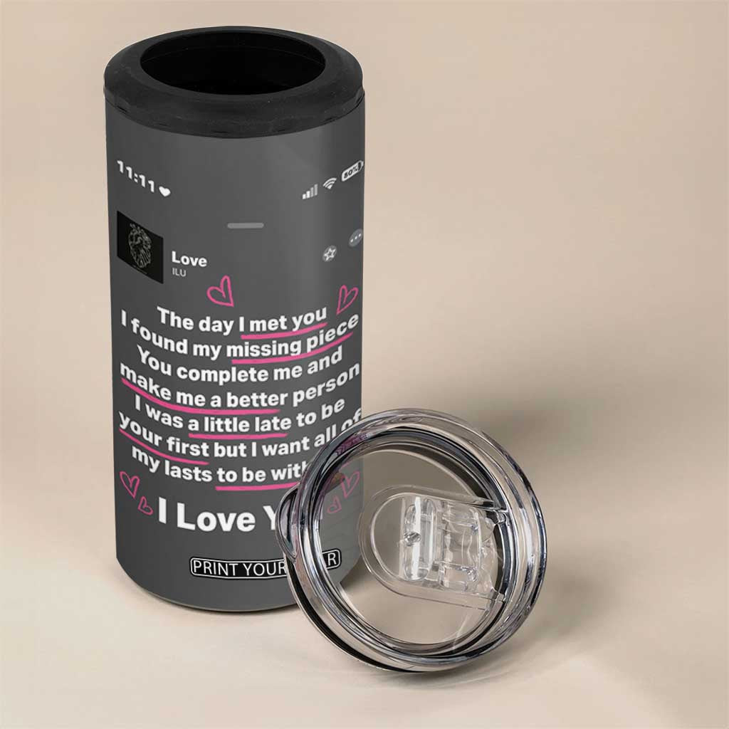 Anniversary Gifts 4 in 1 Can Cooler Tumbler Wedding Valentines Day Gifts For Her Wife TB10 Print Your Wear