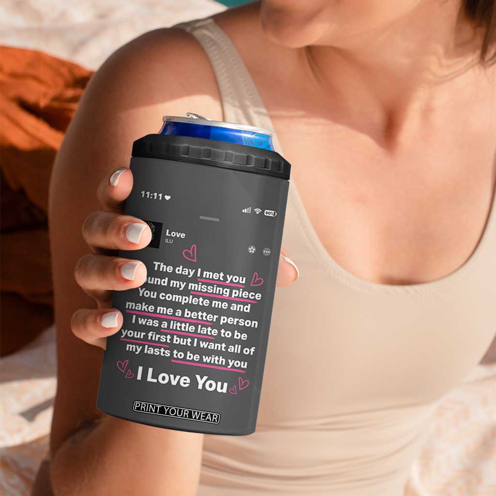 Anniversary Gifts 4 in 1 Can Cooler Tumbler Wedding Valentines Day Gifts For Her Wife TB10 Print Your Wear