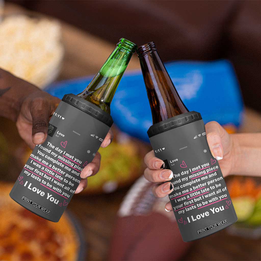 Anniversary Gifts 4 in 1 Can Cooler Tumbler Wedding Valentines Day Gifts For Her Wife TB10 Print Your Wear