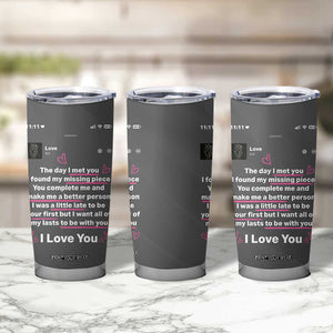Anniversary Gifts Tumbler Cup Wedding Valentines Day Gifts For Her Wife TB10 Print Your Wear