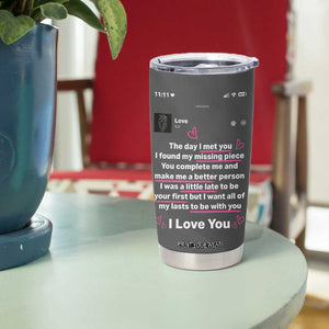 Anniversary Gifts Tumbler Cup Wedding Valentines Day Gifts For Her Wife TB10 Print Your Wear