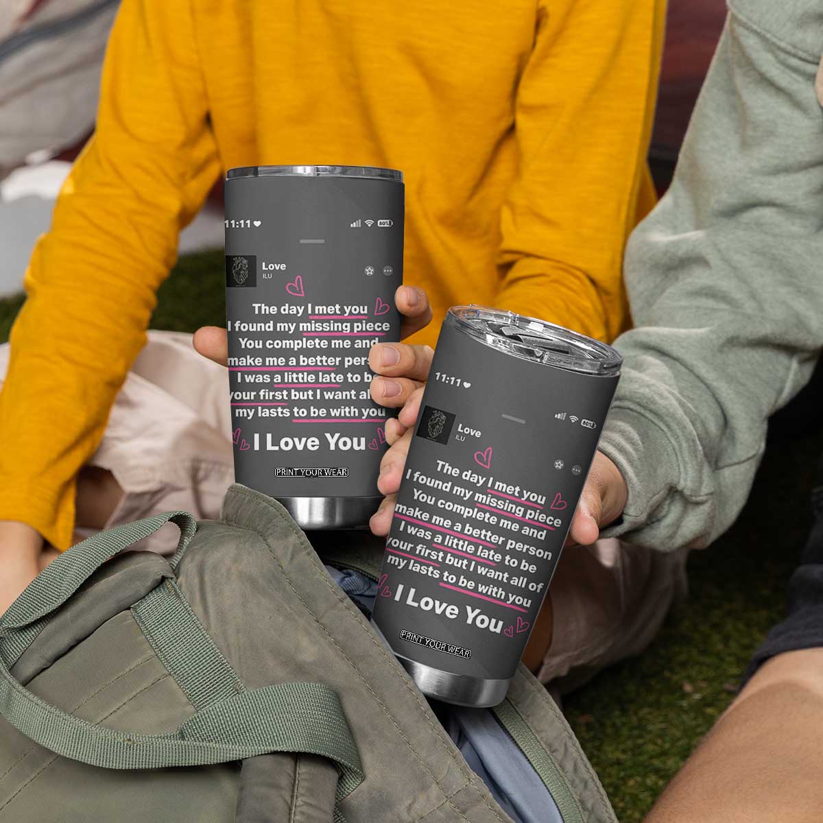 Anniversary Gifts Tumbler Cup Wedding Valentines Day Gifts For Her Wife TB10 Print Your Wear