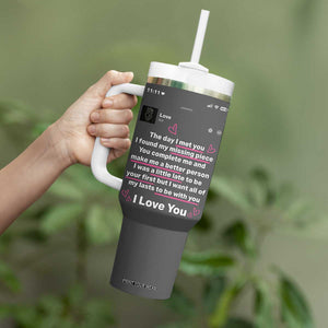 Anniversary Gifts Tumbler With Handle Wedding Valentines Day Gifts For Her Wife TB10 Print Your Wear
