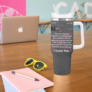 Anniversary Gifts Tumbler With Handle Wedding Valentines Day Gifts For Her Wife TB10 Print Your Wear