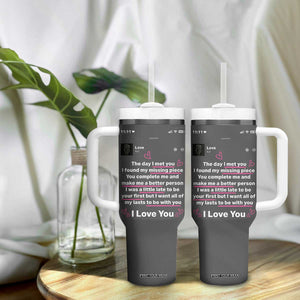 Anniversary Gifts Tumbler With Handle Wedding Valentines Day Gifts For Her Wife TB10 Print Your Wear