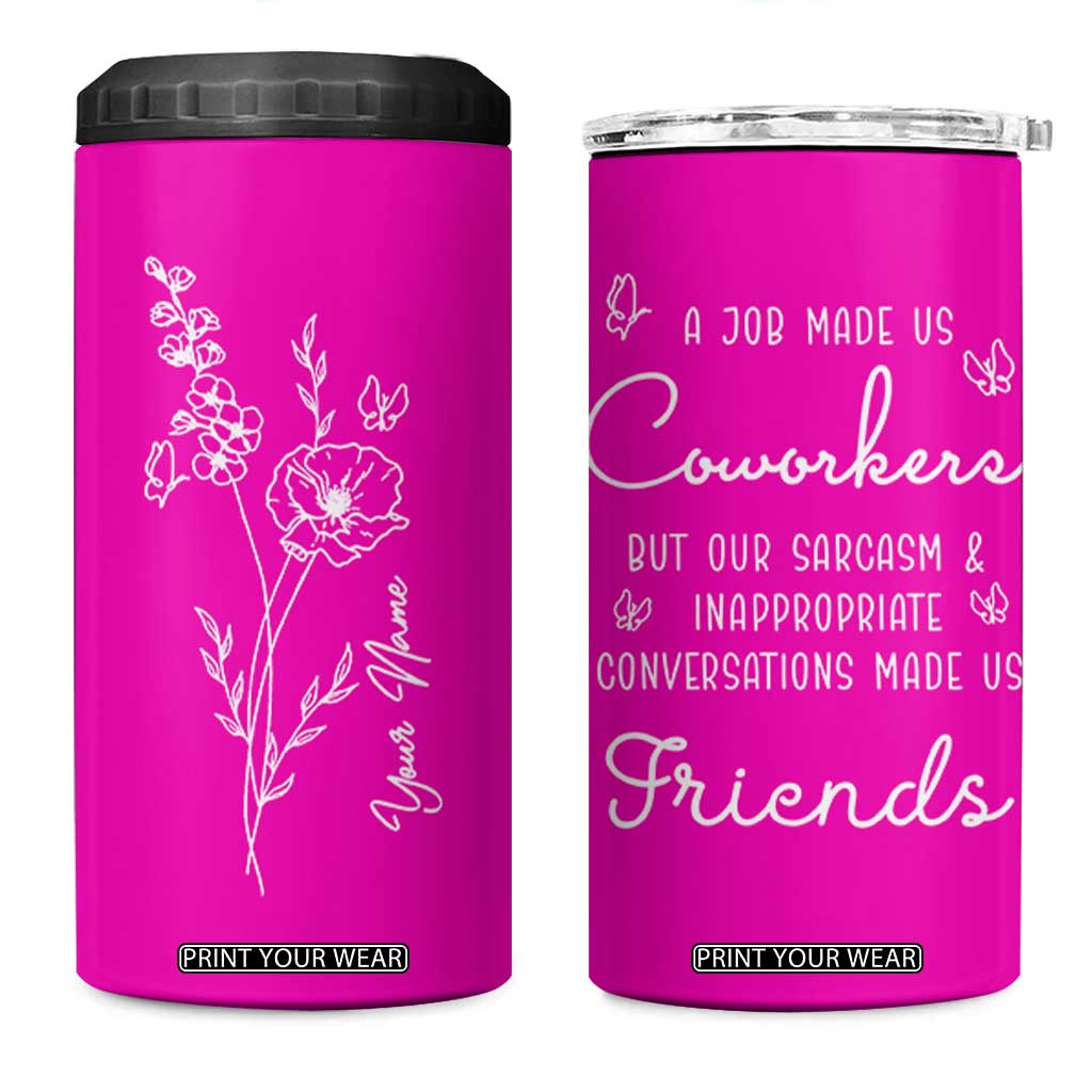 Coworker Gifts 4 in 1 Can Cooler Tumbler Thank You Appreciation Gifts For Coworkers Friends TB10 One Size: 16 oz Pink Print Your Wear