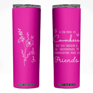 Coworker Gifts Skinny Tumbler Thank You Appreciation Gifts For Coworkers Friends TB10 Pink Print Your Wear