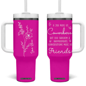Coworker Gifts Tumbler With Handle Thank You Appreciation Gifts For Coworkers Friends TB10 One Size: 40 oz Pink Print Your Wear