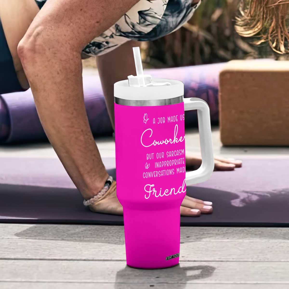 Coworker Gifts Tumbler With Handle Thank You Appreciation Gifts For Coworkers Friends TB10 Print Your Wear