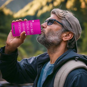 Wedding Officiant Gift 4 in 1 Can Cooler Tumbler Only Bad Bitches Are Wedding Officiants Hot Pink TB10 Print Your Wear