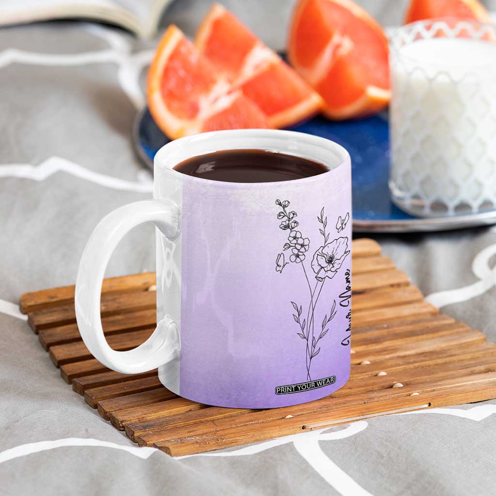 Personalized Gifts for Women Coffee Mug Custom Name Wildflower Floral Mothers Day Gift TB10 Print Your Wear