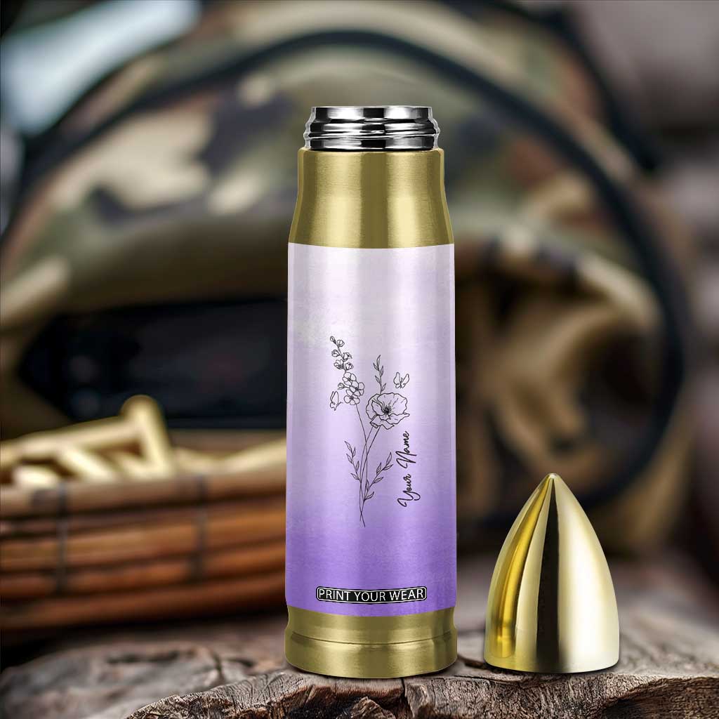 Personalized Gifts for Women Bullet Tumbler Custom Name Wildflower Floral Mothers Day Gift TB10 Print Your Wear