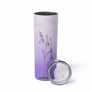 Personalized Gifts for Women Skinny Tumbler Custom Name Wildflower Floral Mothers Day Gift TB10 Print Your Wear