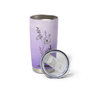 Personalized Gifts for Women Tumbler Cup Custom Name Wildflower Floral Mothers Day Gift TB10 Print Your Wear