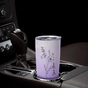 Personalized Gifts for Women Tumbler Cup Custom Name Wildflower Floral Mothers Day Gift TB10 Print Your Wear