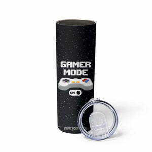 Gaming Gifts Skinny Tumbler Gamer Mode On Video Game TB10 Print Your Wear