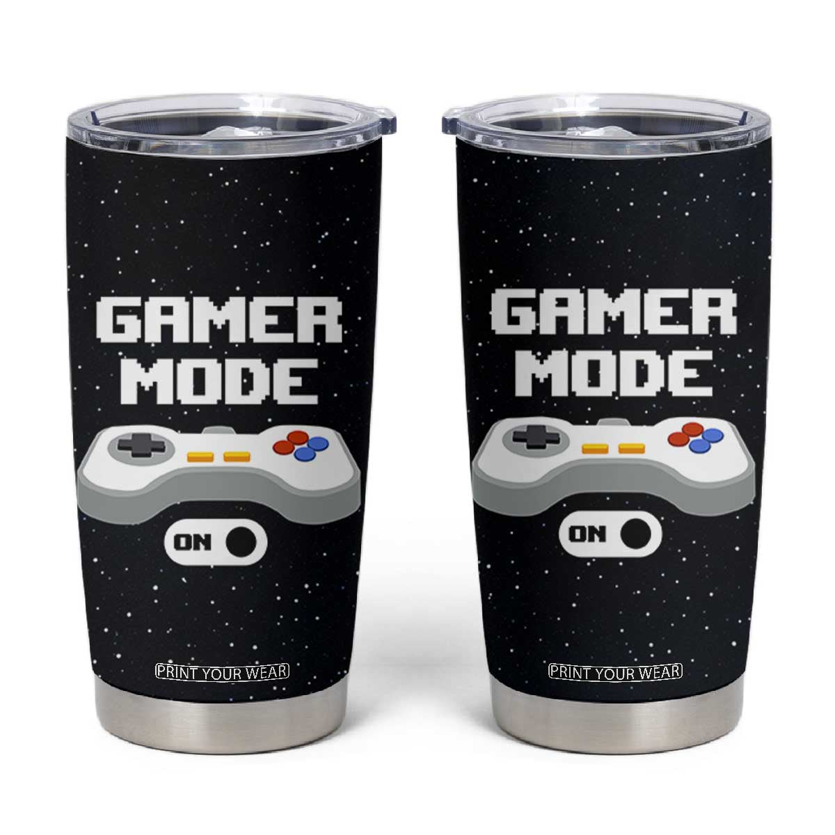 Gaming Gifts Tumbler Cup Gamer Mode On Video Game TB10 Black Print Your Wear