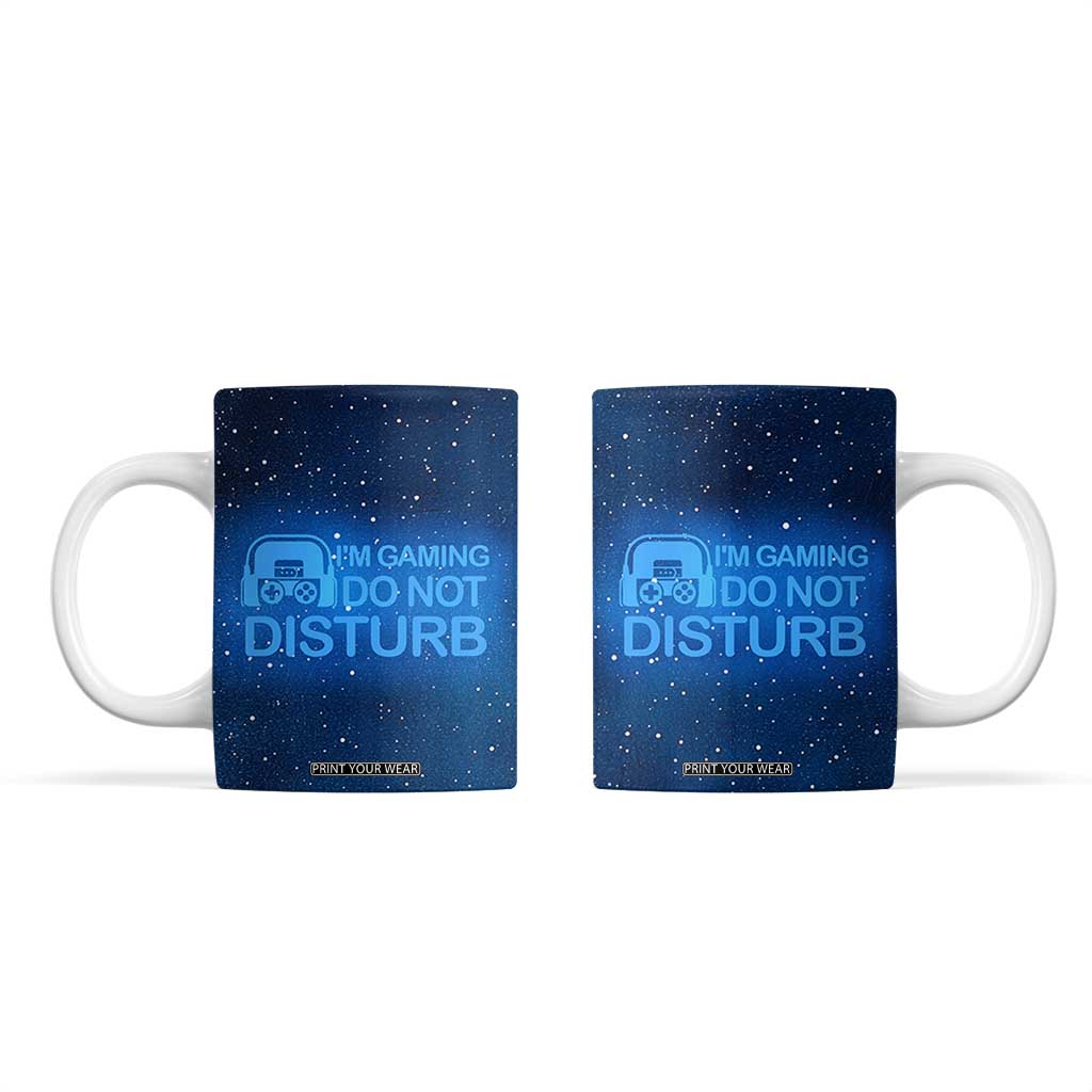 Gaming Gifts For Men Boys Coffee Mug Do Not Disturb Im Gaming Video Game Gamer TB10 Navy Print Your Wear