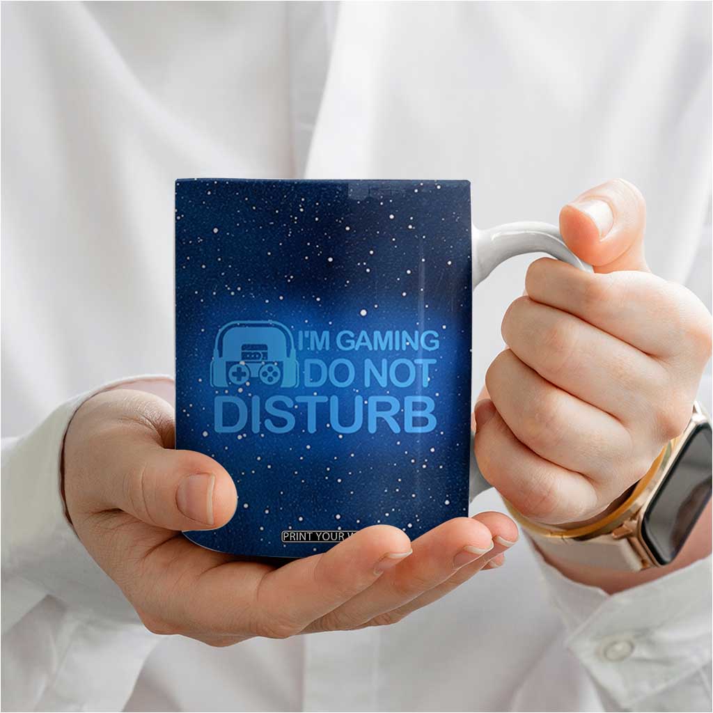 Gaming Gifts For Men Boys Coffee Mug Do Not Disturb Im Gaming Video Game Gamer TB10 Print Your Wear
