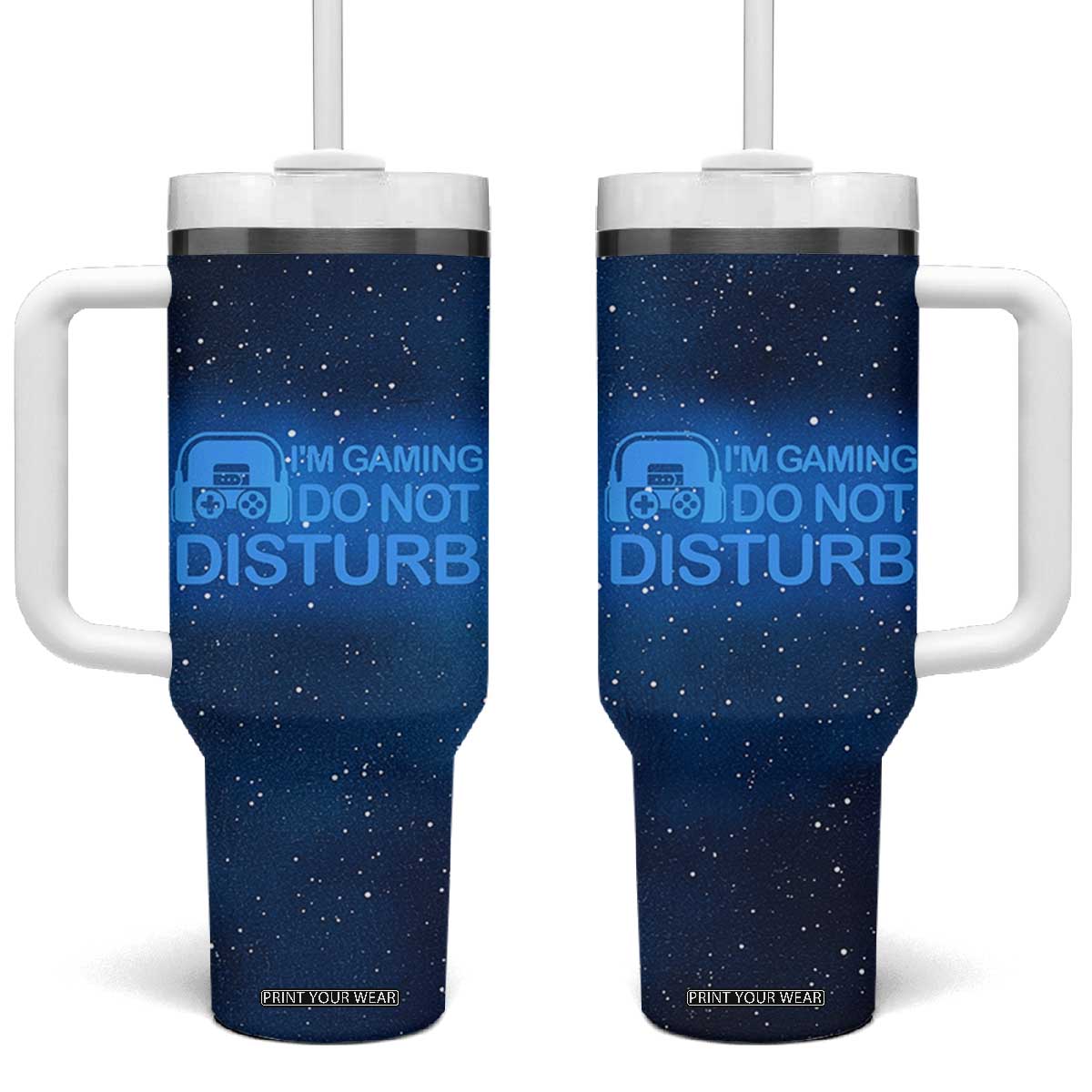 Gaming Gifts For Men Boys Tumbler With Handle Do Not Disturb Im Gaming Video Game Gamer TB10 One Size: 40 oz Navy Print Your Wear
