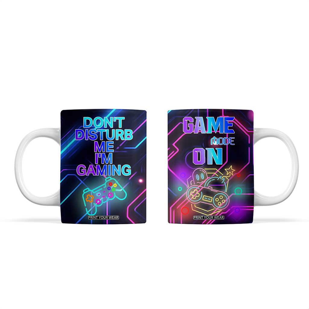 Gaming Gifts Coffee Mug Warning Do Not Disturb Im Gaming Video Game Gamer TB10 Multicolor Print Your Wear