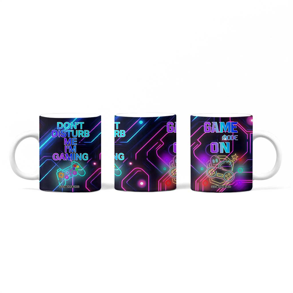 Gaming Gifts Coffee Mug Warning Do Not Disturb Im Gaming Video Game Gamer TB10 Print Your Wear