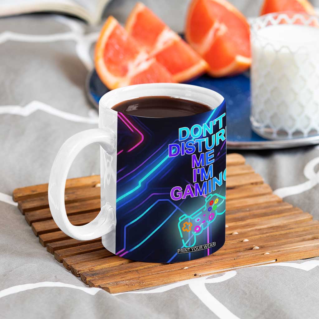 Gaming Gifts Coffee Mug Warning Do Not Disturb Im Gaming Video Game Gamer TB10 Print Your Wear