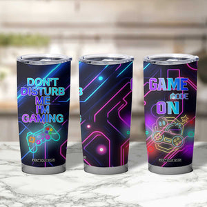 Gaming Gifts Tumbler Cup Warning Do Not Disturb Im Gaming Video Game Gamer TB10 Print Your Wear