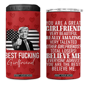 Funny Trump Valentines Day Gift For Girlfriend 4 in 1 Can Cooler Tumbler Cute Anniversary Coffee Cup TB10 One Size: 16 oz Red Print Your Wear