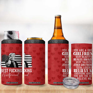 Funny Trump Valentines Day Gift For Girlfriend 4 in 1 Can Cooler Tumbler Cute Anniversary Coffee Cup TB10 Print Your Wear