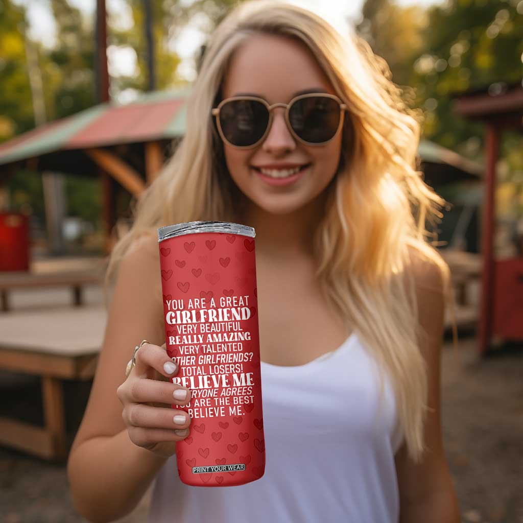 Funny Trump Valentines Day Gift For Girlfriend Skinny Tumbler Cute Anniversary Coffee Cup TB10 Print Your Wear