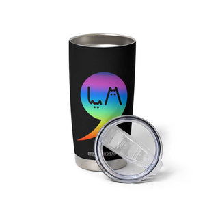 Harris Kamala 2024 Election Tumbler Cup Comma-La Funny Cat Ladies Vote Blue Madam President TB10 Print Your Wear