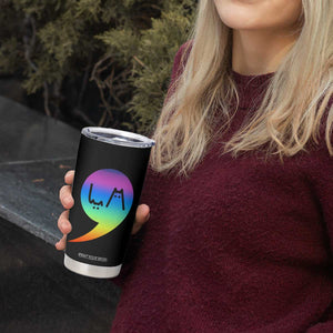 Harris Kamala 2024 Election Tumbler Cup Comma-La Funny Cat Ladies Vote Blue Madam President TB10 Print Your Wear