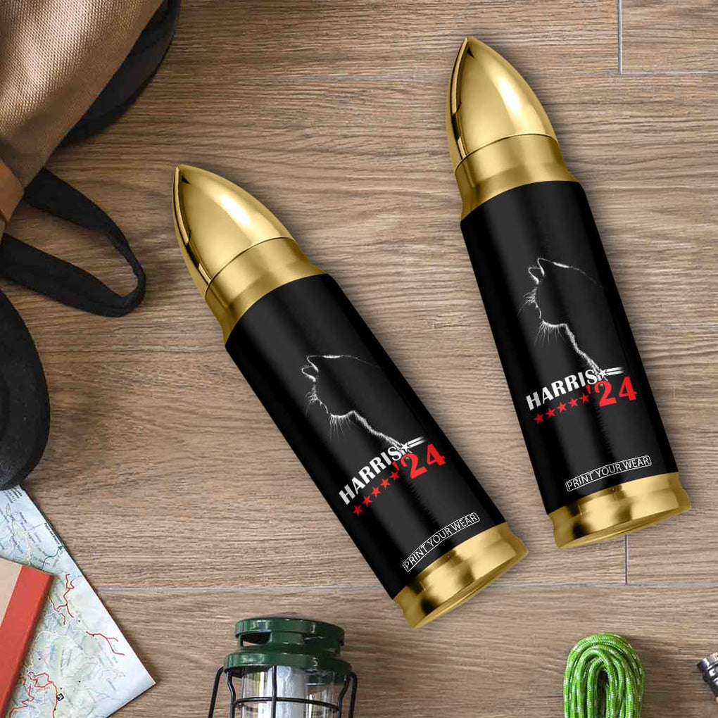 Cat Ladies For Kamala Harris 2024 Funny Bullet Tumbler Madam President TB10 Print Your Wear