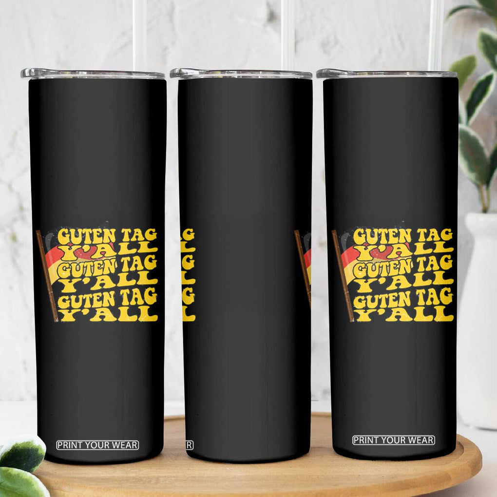 Oktoberfest German Flag Skinny Tumbler Prost Guten Tag Y'all Beer Festival TB10 Print Your Wear