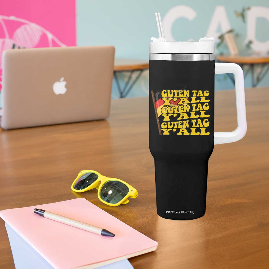 Oktoberfest German Flag Tumbler With Handle Prost Guten Tag Y'all Beer Festival TB10 Print Your Wear