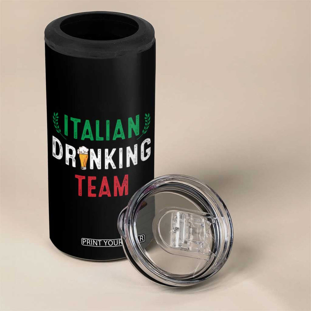 Funny Beer Alcohol Drunk 4 in 1 Can Cooler Tumbler Oktoberfest Italian Drinking Team TB10 Print Your Wear