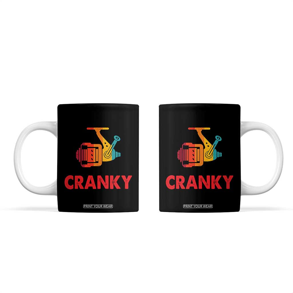 Crankbait Fishing Lure Coffee Mug Cranky Funny Gift For Fisherman TB10 Black Print Your Wear