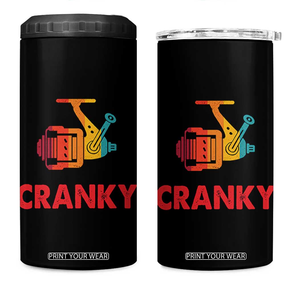 Crankbait Fishing Lure 4 in 1 Can Cooler Tumbler Cranky Funny Gift For Fisherman TB10 One Size: 16 oz Black Print Your Wear