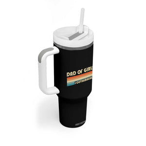 Dad Of Girls Tumbler With Handle Outnumbered Father's Day Christmas Gifts for Dad TB10 Print Your Wear