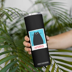 Cat Ladies Vote for Kamala President Skinny Tumbler Funny Kitty For Harris 2024 TB10 Print Your Wear
