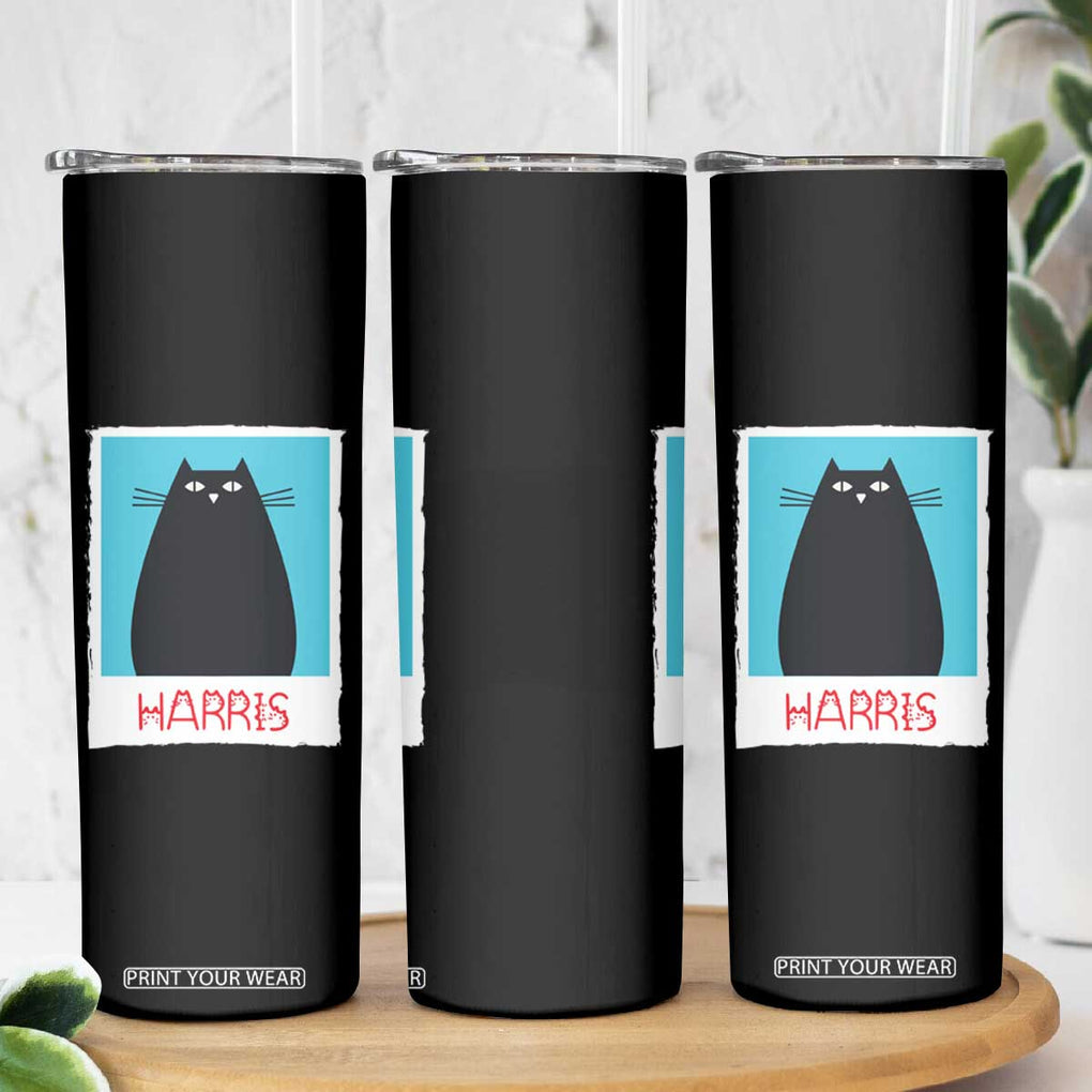 Cat Ladies Vote for Kamala President Skinny Tumbler Funny Kitty For Harris 2024 TB10 Print Your Wear