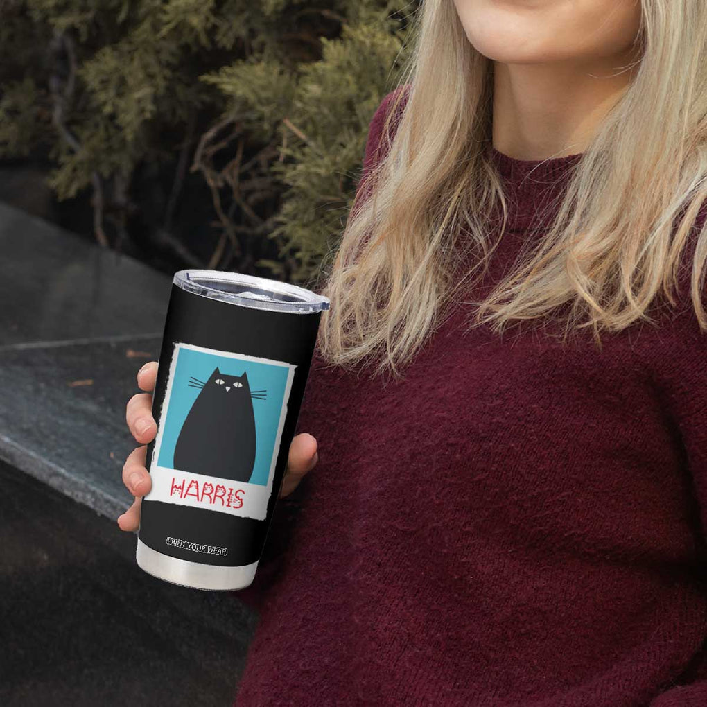 Cat Ladies Vote for Kamala President Tumbler Cup Funny Kitty For Harris 2024 TB10 Print Your Wear