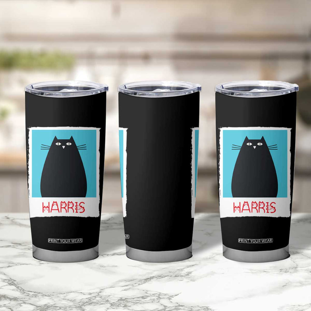 Cat Ladies Vote for Kamala President Tumbler Cup Funny Kitty For Harris 2024 TB10 Print Your Wear