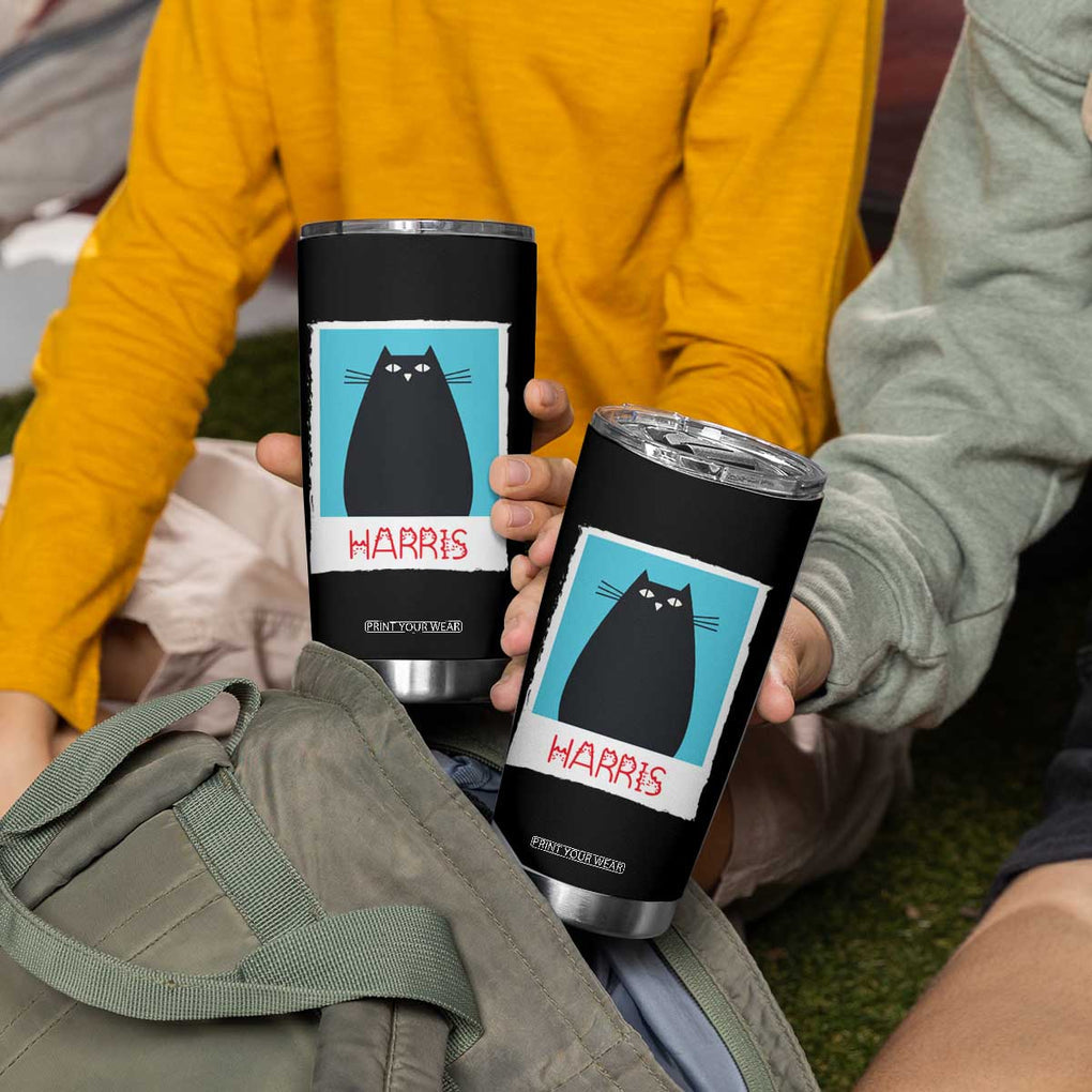 Cat Ladies Vote for Kamala President Tumbler Cup Funny Kitty For Harris 2024 TB10 Print Your Wear