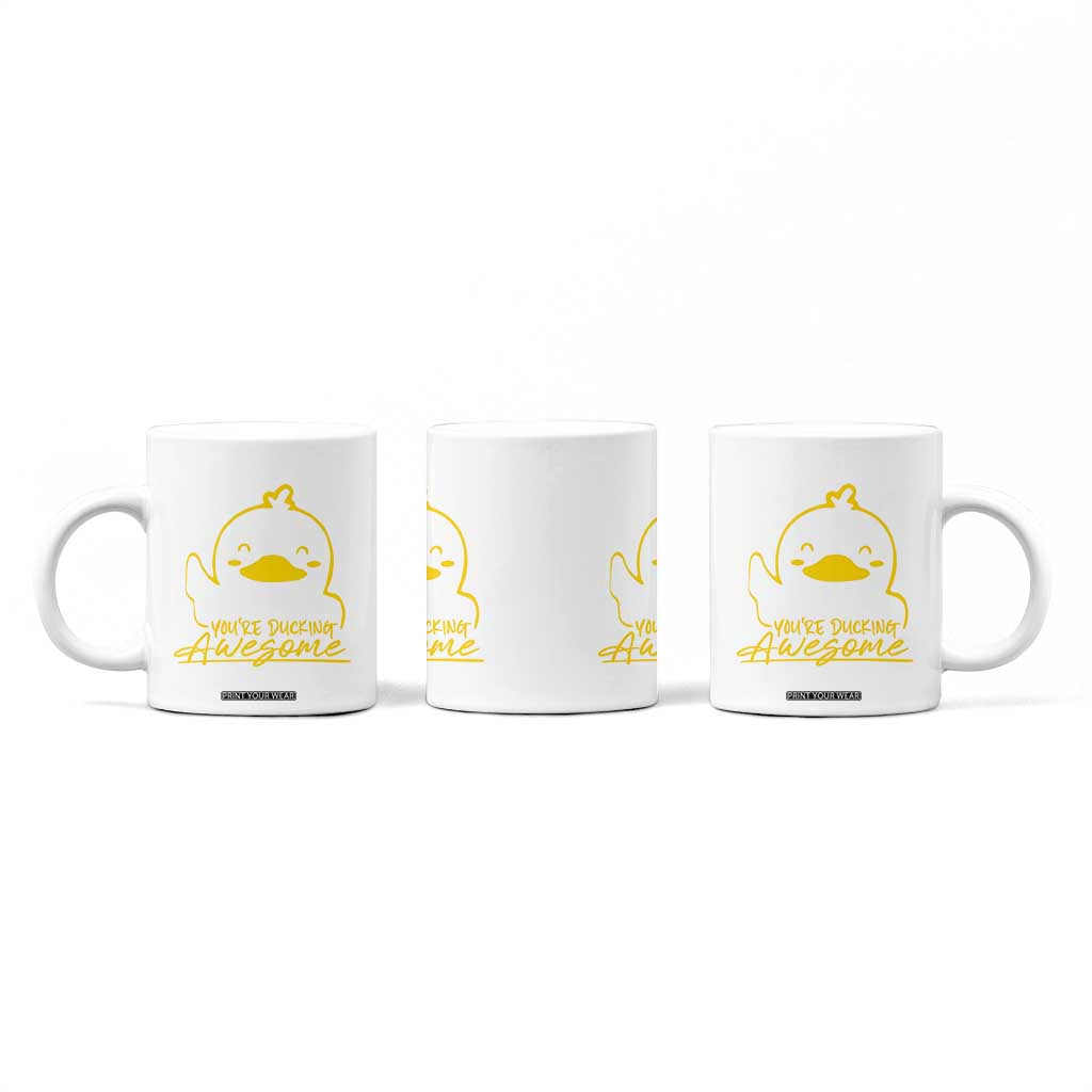 Thank You Gifts Coffee Mug Emotional Positive Support Funny Duck Positive Inspirational Gifts TB10 Print Your Wear